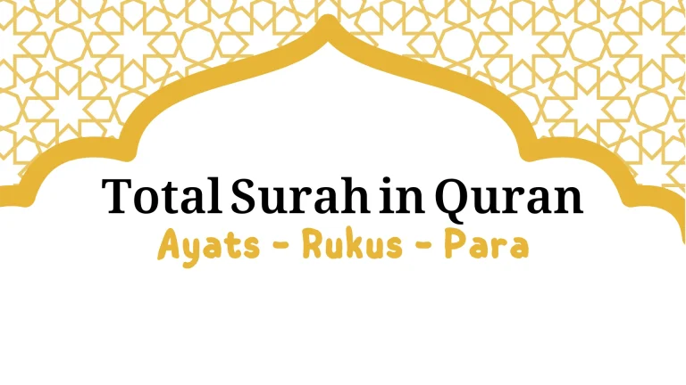 total surah in Quran